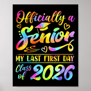 Senior Year 2026 Graduation Cl Of 2026 My Last Fir Poster