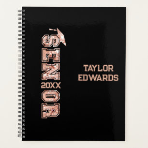 Senior Year Grad Photo Graduate Glitter Year Planner