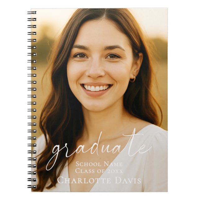 Senior year graduation photo script notebook (Front)