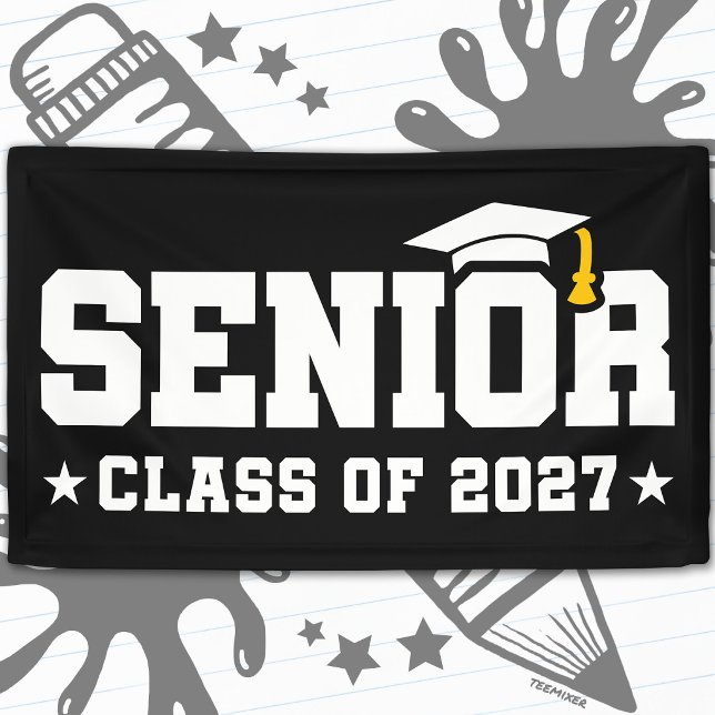 Senior Year Graduation School Pride Class of 2027 Banner (Creator Uploaded)