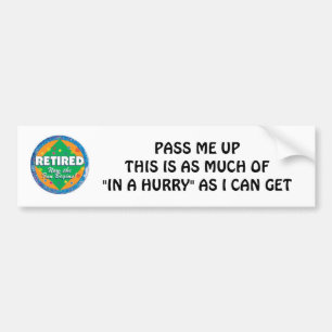 SENIOR'S ADVICE HOW THEY DRIVE BUMPER STICKER