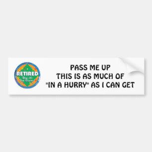 SENIOR'S ADVICE HOW THEY DRIVE BUMPER STICKER