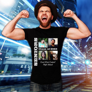 Seniors Class Friends 4 Photo 2023 Collage T-Shirt