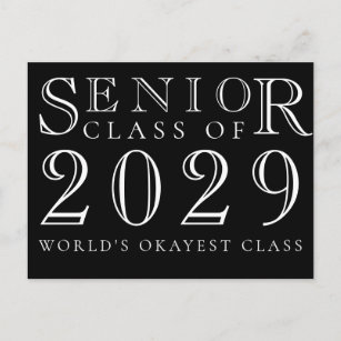 Seniors Class   Grad Party Postponed Announcement Postcard