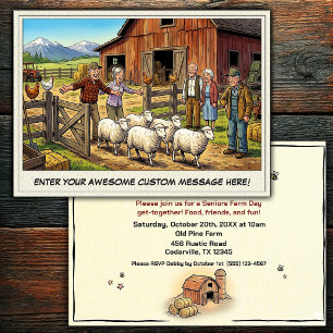 Seniors Day at the Farm Invitation