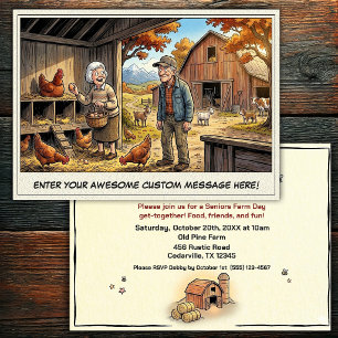 Seniors Day at the Farm Invitation