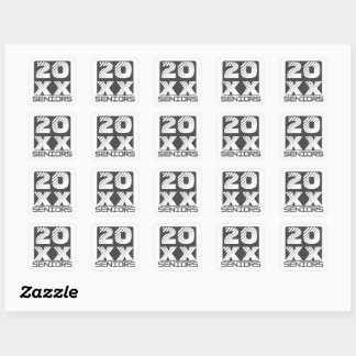 Seniors Graduating Class Square Sticker