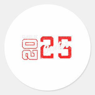 Seniors Graduation 2025 Senior 2025 Cl Of 2025 Classic Round Sticker