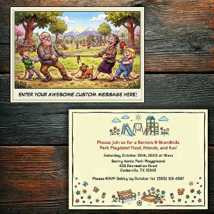 Seniors & Grandkids Day at the Playground Invitation