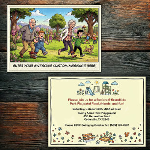 Seniors & Grandkids Day at the Playground Invitation