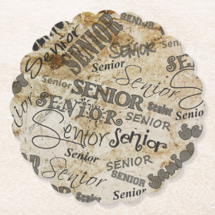 Seniors paper coaster