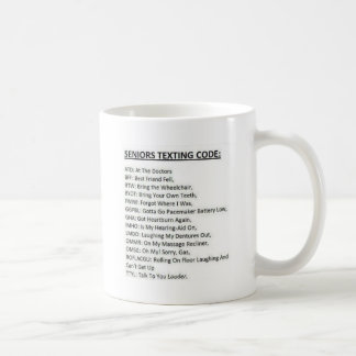 Seniors Texting Code Coffee Mug