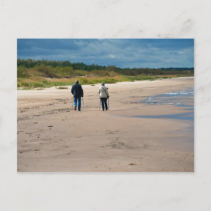 Seniors walk postcard