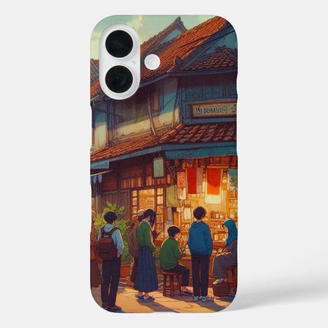 Senja di Warung Kopi  Case-Mate iPhone Case (Back)