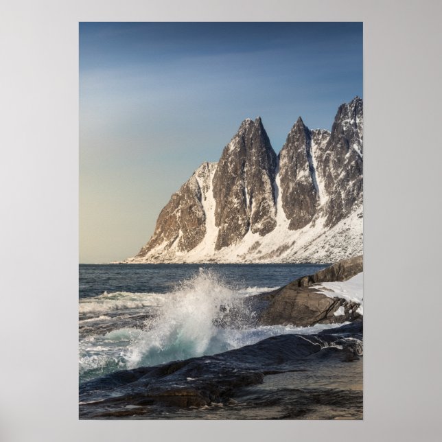 Senja Island Norway Landscape Photo Poster (Front)