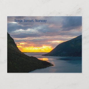 Senja Island Sunset, Norway, Postcard