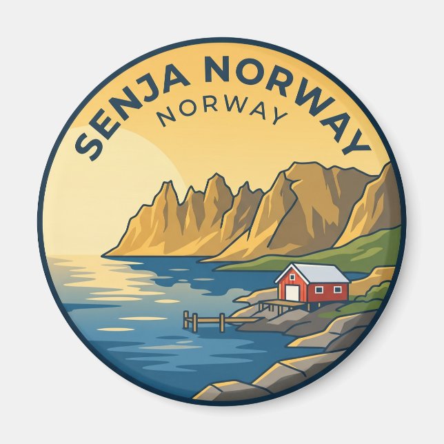 Senja Norway Norway Magnet (Front)