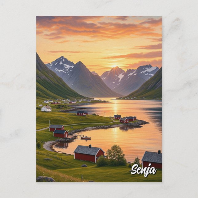 Senja Norway Travel Postcard (Front)