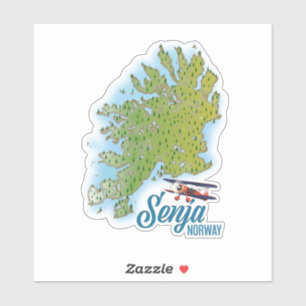 Senja Noway island map