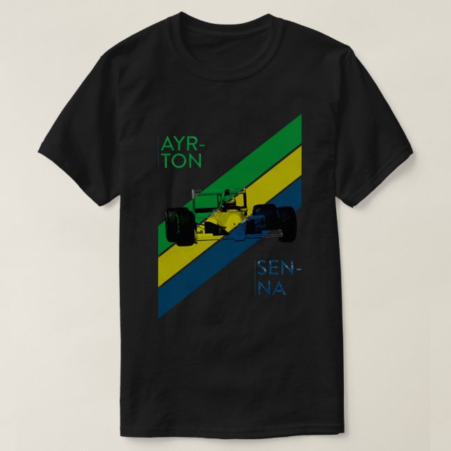 Senna F1 Vintage T-Shirt (Design Front)