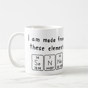 Senne periodic table name mug