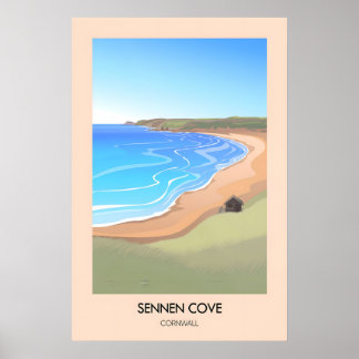 Sennen Cove Cornwall Travel Poster