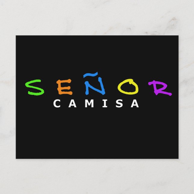 SENOR CAMISA POSTCARD (Front)