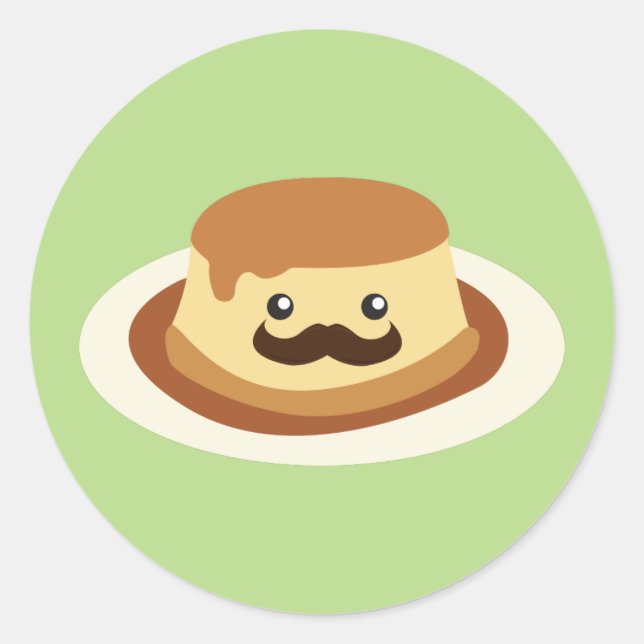 Señor Flan Classic Round Sticker (Front)