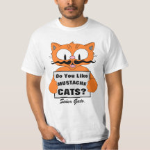 Señor Gato "Do You Like Moustache Cats?" T-Shirt