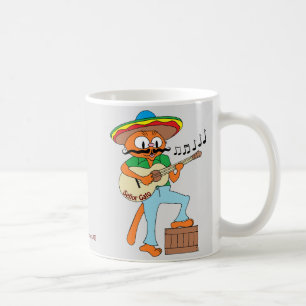 Señor Gato™ Singing Mexican Moustache Cat w/ Guita Coffee Mug