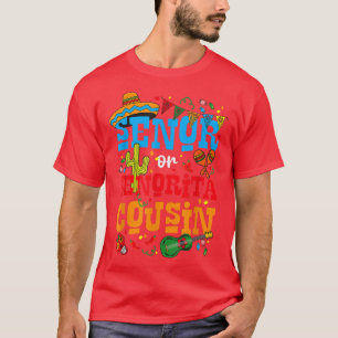 Senor Or Senorita Cousin To Be Gender Reveal Cinco T-Shirt