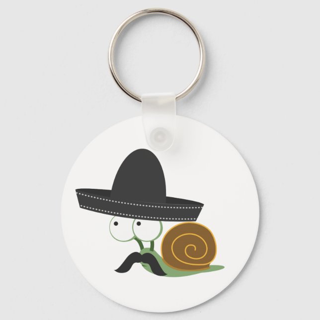 Señor Snail Key Ring (Front)