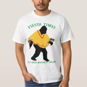 Senor Squatcho de Mayo with Poncho T-Shirt