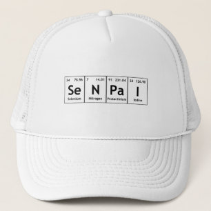 SeNPaI Periodic Table Element Word Chemistry Atoms Trucker Hat
