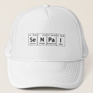 SeNPaI Periodic Table Element Word Chemistry Atoms Trucker Hat