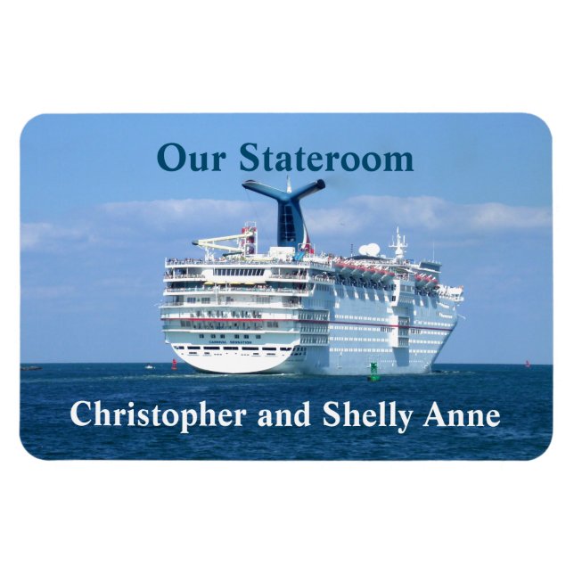 Sensation Stern Stateroom Door Marker Magnet (Horizontal)