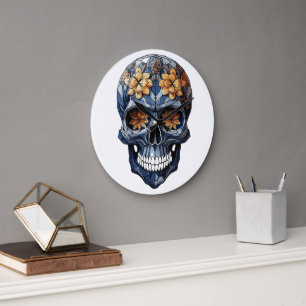🕰️💀 Sensational Skull Wall Clock 💀🕰️
