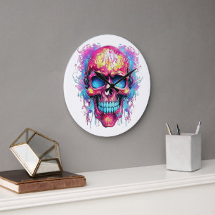 🕰️💀 Sensational Skull Wall Clock 💀🕰️