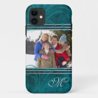 Sensational Teal Flair Photo Iphone Five Case