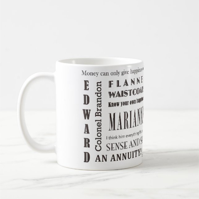Sense and Sensibility Coffee Mug (Left)