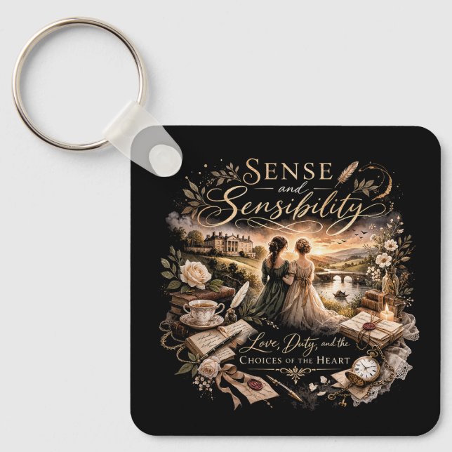 Sense and Sensibility Key Ring (Front)