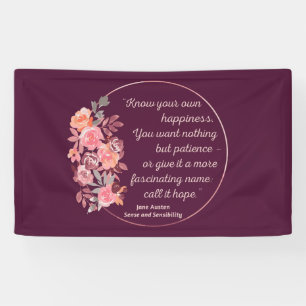Sense And Sensibility Quote I - Cute Style Banner