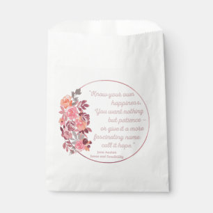 Sense And Sensibility Quote I - Cute Style Favour Bag