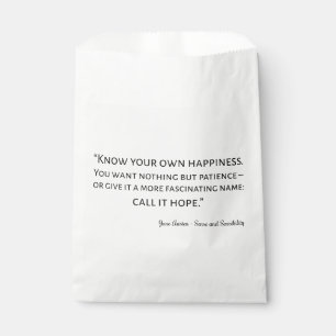 Sense And Sensibility Quote I Favour Bag