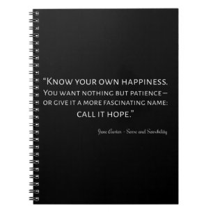 Sense And Sensibility Quote I Notebook