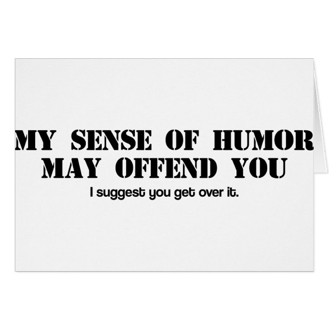Sense of Humour (Front Horizontal)
