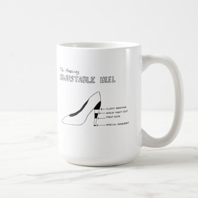 Sensible shoes with heels coffee mug (Right)