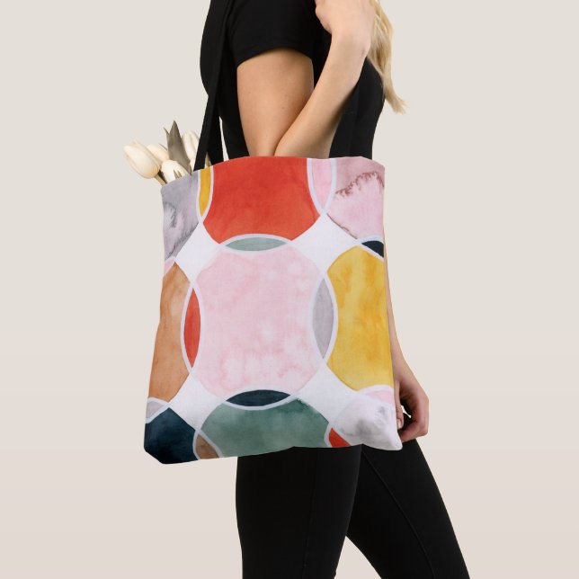 Sensical - Circle Pattern Tote Bag (Close Up)