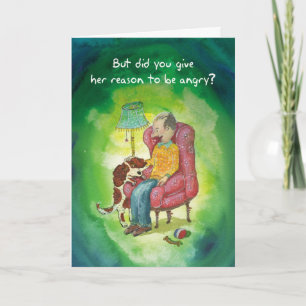 Sensitive Cocker Spaniel - Birthday Card