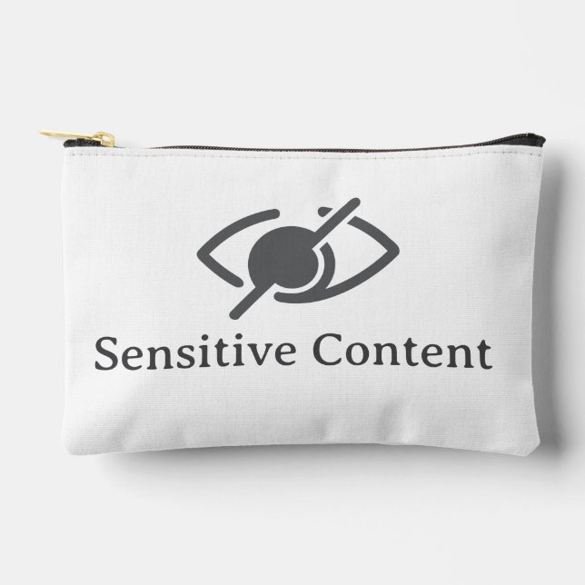Sensitive Content - Policy Violation Notice Accessory Pouch (Front)
